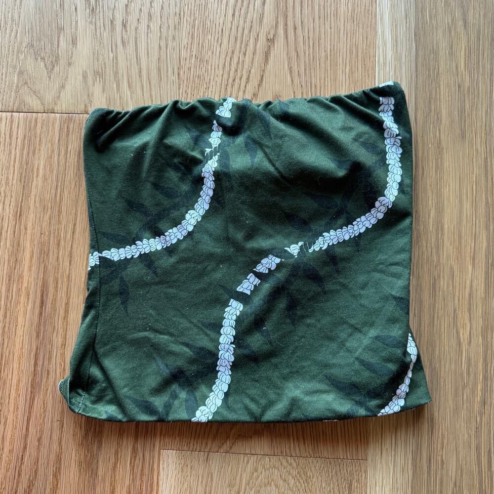 Luz Hawaii Lei Green Tube Top Womens Medium
